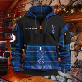 Sweat à capuche à demi-zip Tottenham Hotspur