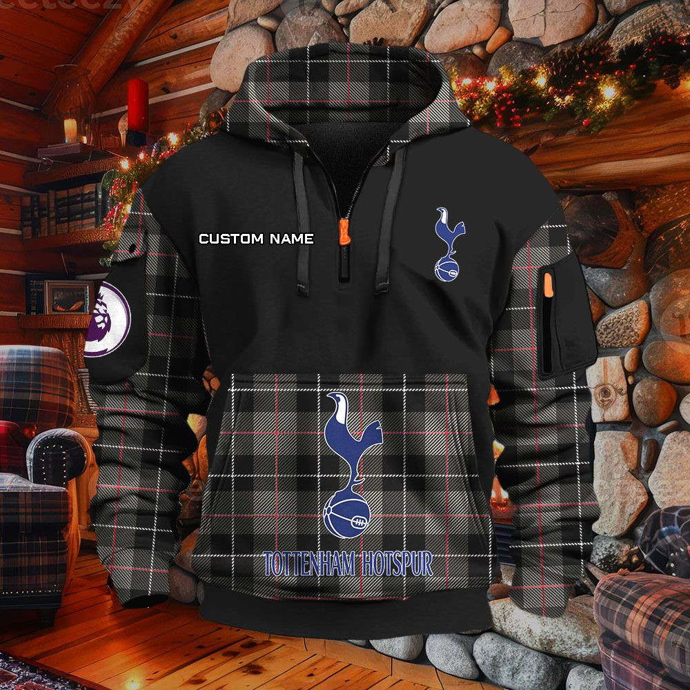 Sweat à capuche à demi-zip Tottenham Hotspur – Image 2