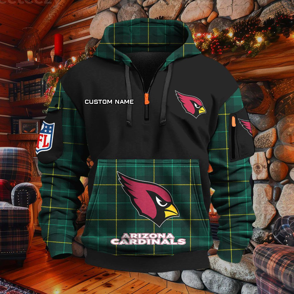 Sweat à capuche à demi-zip Arizona Cardinals – Image 5