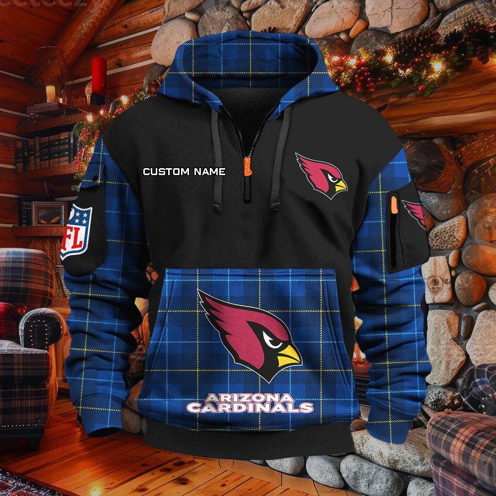 Sweat à capuche à demi-zip Arizona Cardinals – Image 6