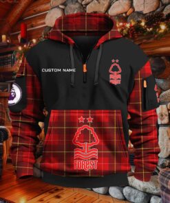 Sweat à capuche à demi-zip Nottingham Forest