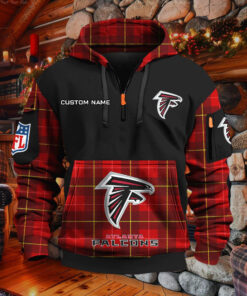 Sweat à capuche à demi-zip Atlanta Falcons