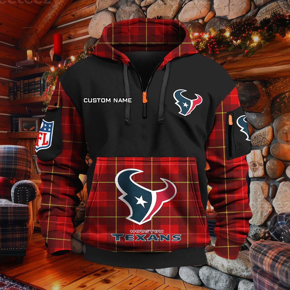Sweat à capuche à demi-zip Houston Texans