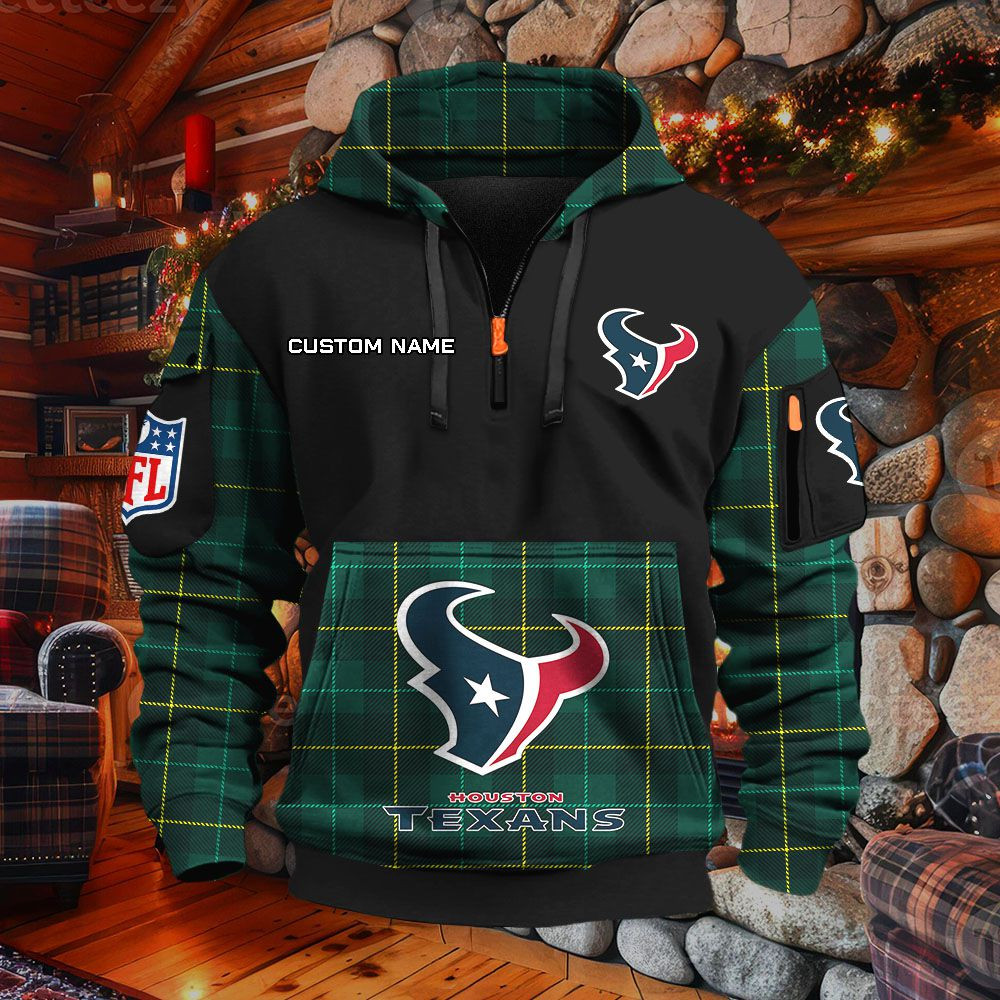 Sweat à capuche à demi-zip Houston Texans – Image 5