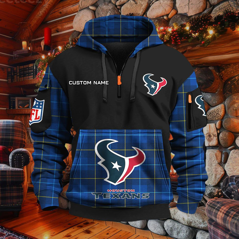 Sweat à capuche à demi-zip Houston Texans – Image 6