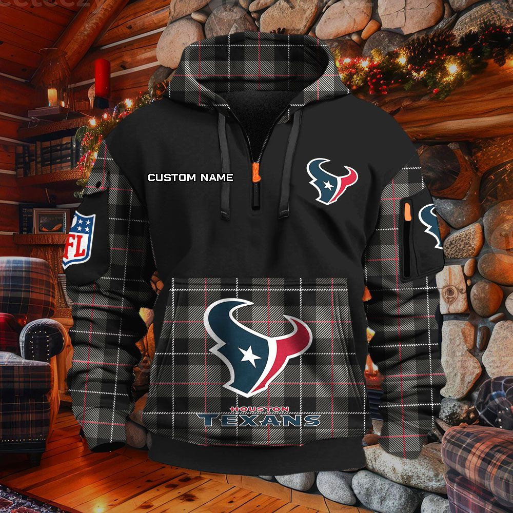 Sweat à capuche à demi-zip Houston Texans – Image 2