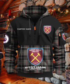 Sweat à capuche à demi-zip West Ham United