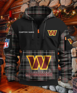 Sweat à capuche à demi-zip Washington Commanders
