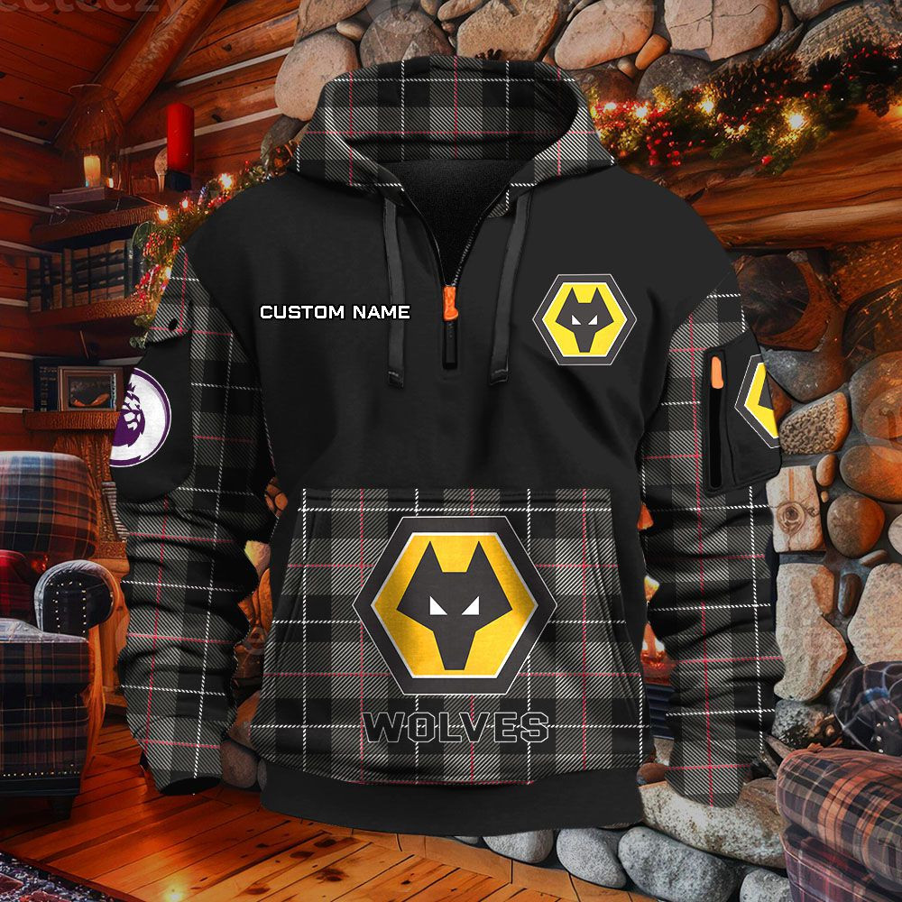 Sweat à capuche à demi-zip Wolverhampton Wanderers