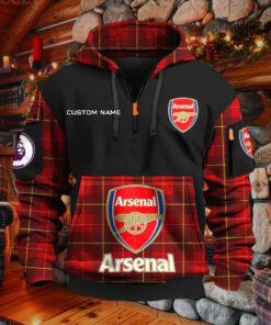 Sweat à capuche à demi-zip Arsenal