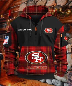 Sweat à capuche à demi-zip San Francisco 49ers