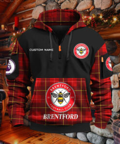Sweat à capuche à demi-zip Brentford