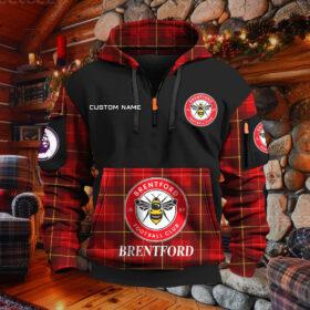 Sweat à capuche à demi-zip Brentford
