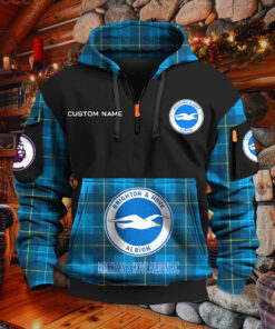 Sweat à capuche à demi-zip Brighton & Hove Albion
