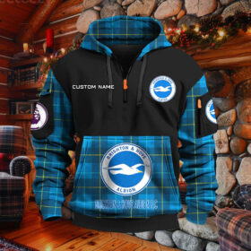 Sweat à capuche à demi-zip Brighton & Hove Albion