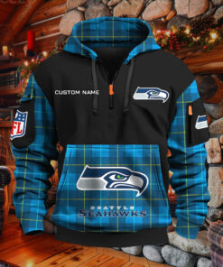 Sweat à capuche à demi-zip Seattle Seahawks