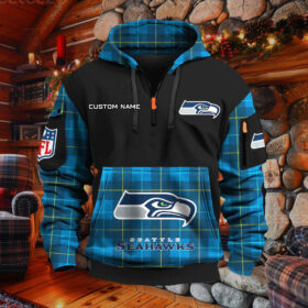 Sweat à capuche à demi-zip Seattle Seahawks