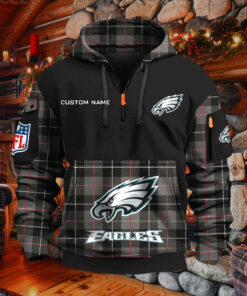 Sweat à capuche à demi-zip Philadelphia Eagles