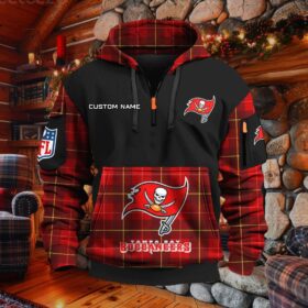 Sweat à capuche à demi-zip Tampa Bay Buccaneers