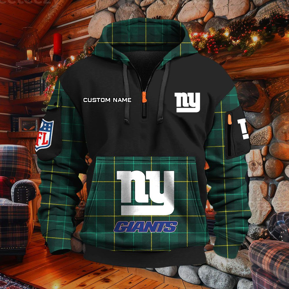 Sweat à capuche à demi-zip New York Giants – Image 6