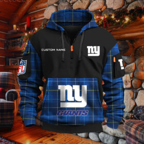 Sweat à capuche à demi-zip New York Giants
