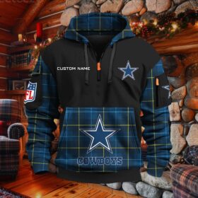 Sweat à capuche à demi-zip Dallas Cowboys