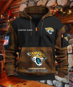 Sweat à capuche à demi-zip Jacksonville Jaguars