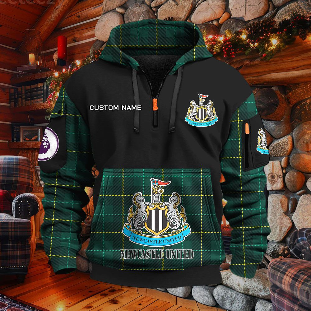 Sweat à capuche à demi-zip Newcastle United – Image 5