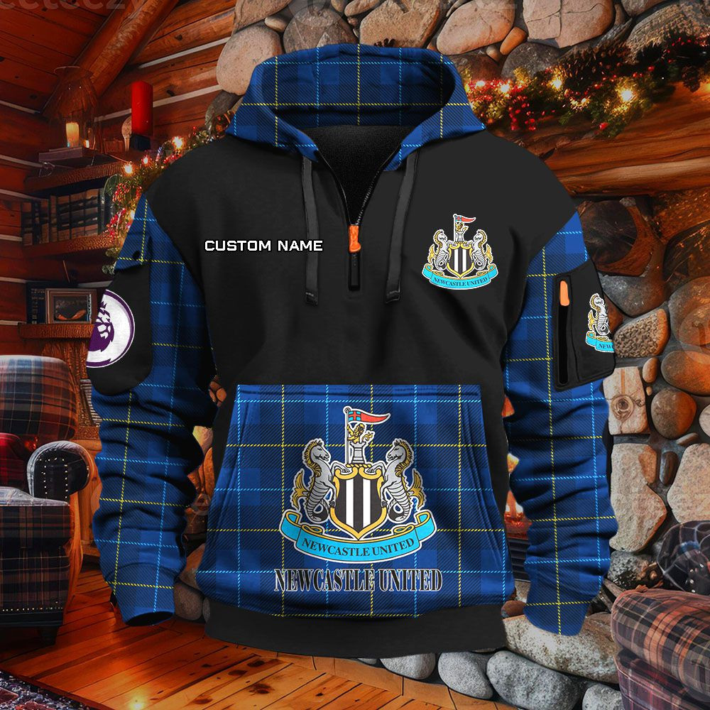 Sweat à capuche à demi-zip Newcastle United – Image 6