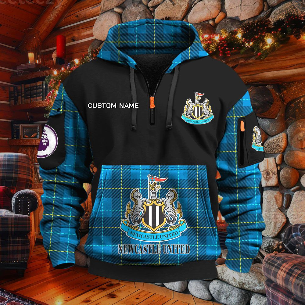 Sweat à capuche à demi-zip Newcastle United – Image 7