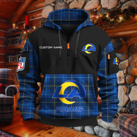 Sweat à capuche à demi-zip Los Angeles Rams