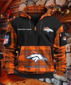 Sweat à capuche à demi-zip Denver Broncos
