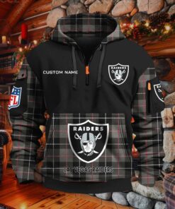 Sweat à capuche à demi-zip Las Vegas Raiders
