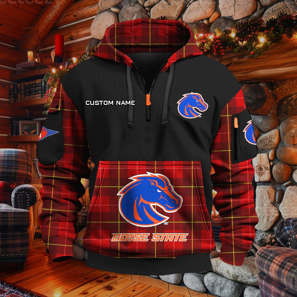 Sweat à capuche à demi-zip Boise State Broncos – Image 4