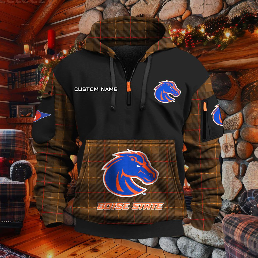 Sweat à capuche à demi-zip Boise State Broncos – Image 5