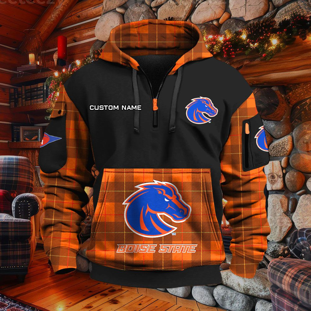 Sweat à capuche à demi-zip Boise State Broncos – Image 8