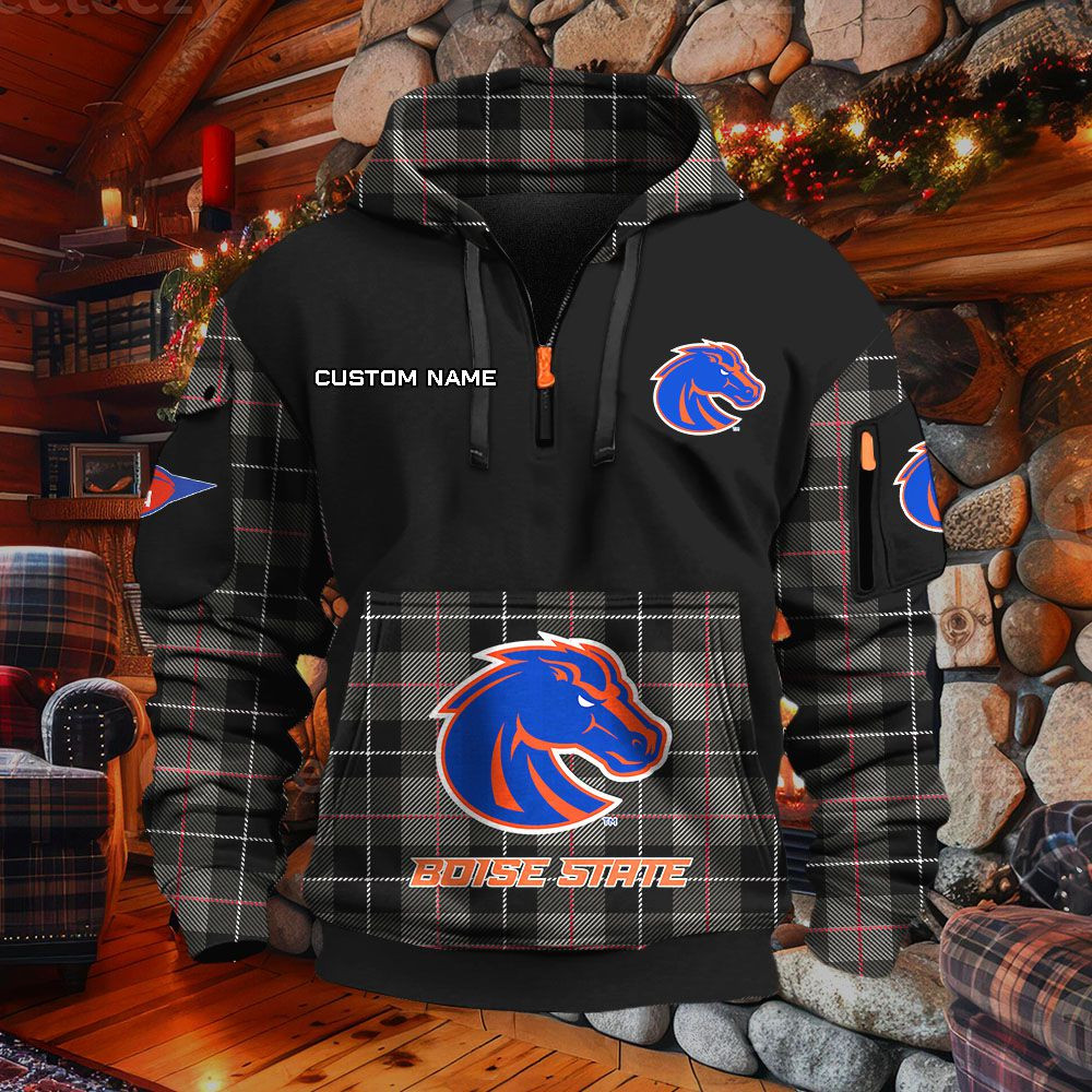 Sweat à capuche à demi-zip Boise State Broncos – Image 2