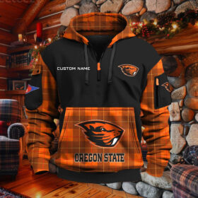 Sweat à capuche à demi-zip Oregon State