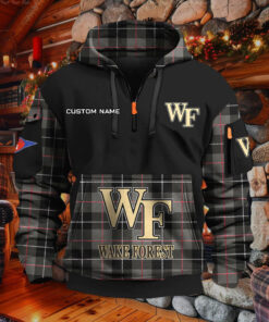 Sweat à capuche à demi-zip Wake Forest Demon Deacons