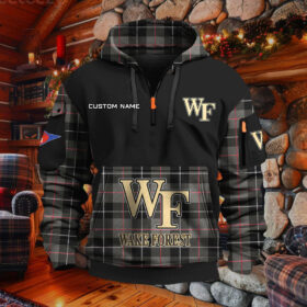 Sweat à capuche à demi-zip Wake Forest Demon Deacons