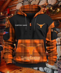 Sweat à capuche à demi-zip Texas Longhorns