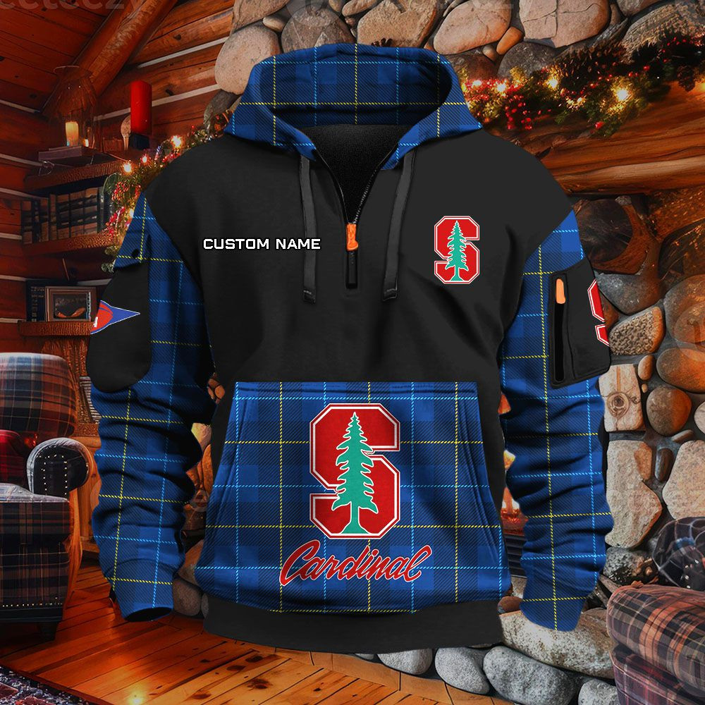 Sweat à capuche à demi-zip Stanford Cardinal – Image 6