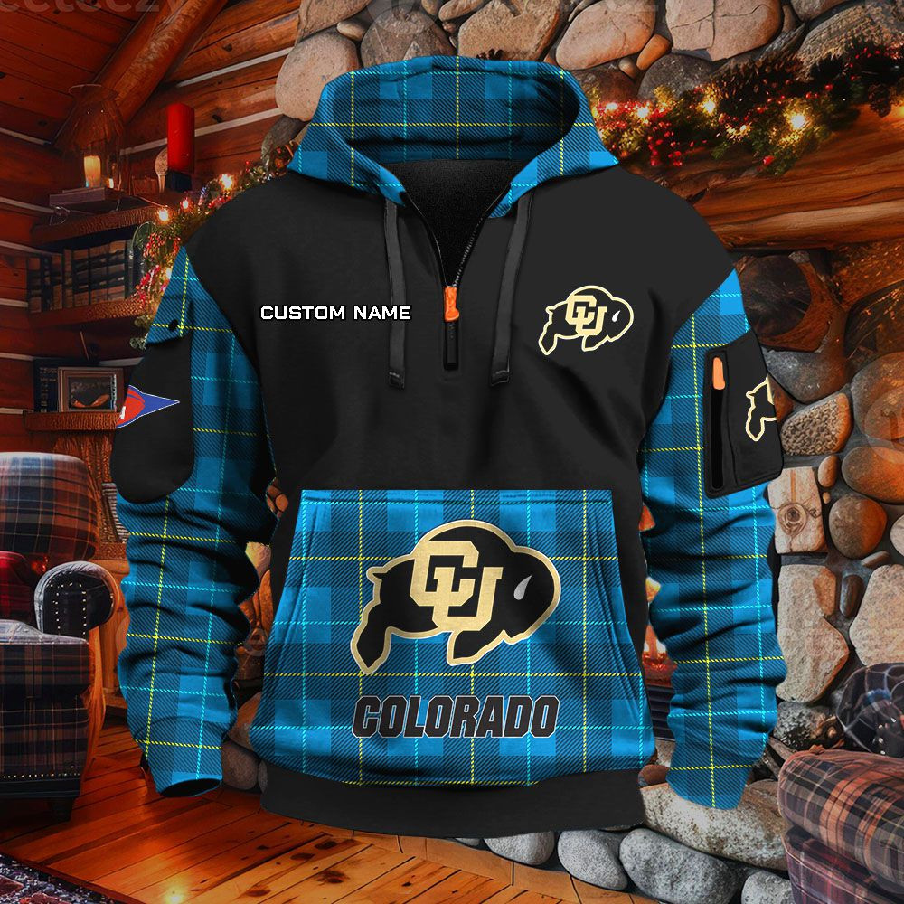 Sweat à capuche à demi-zip Colorado Buffaloes – Image 7