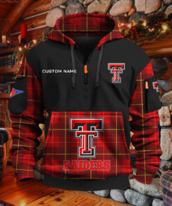 Sweat à capuche à demi-zip Texas Tech Red Raiders