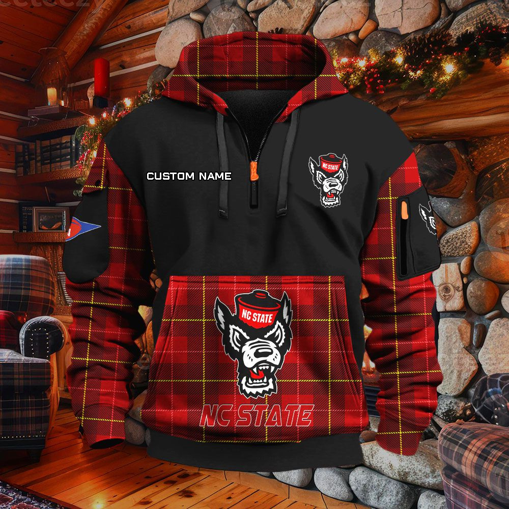 Sweat à capuche à demi-zip North Carolina State Wolfpack