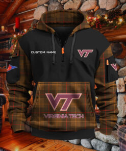 Sweat à capuche à demi-zip Virginia Tech Hokies