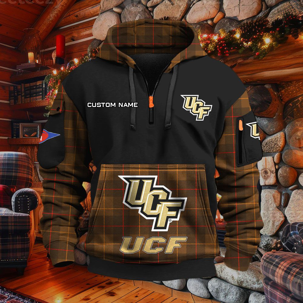 Sweat à capuche à demi-zip Ucf Knights