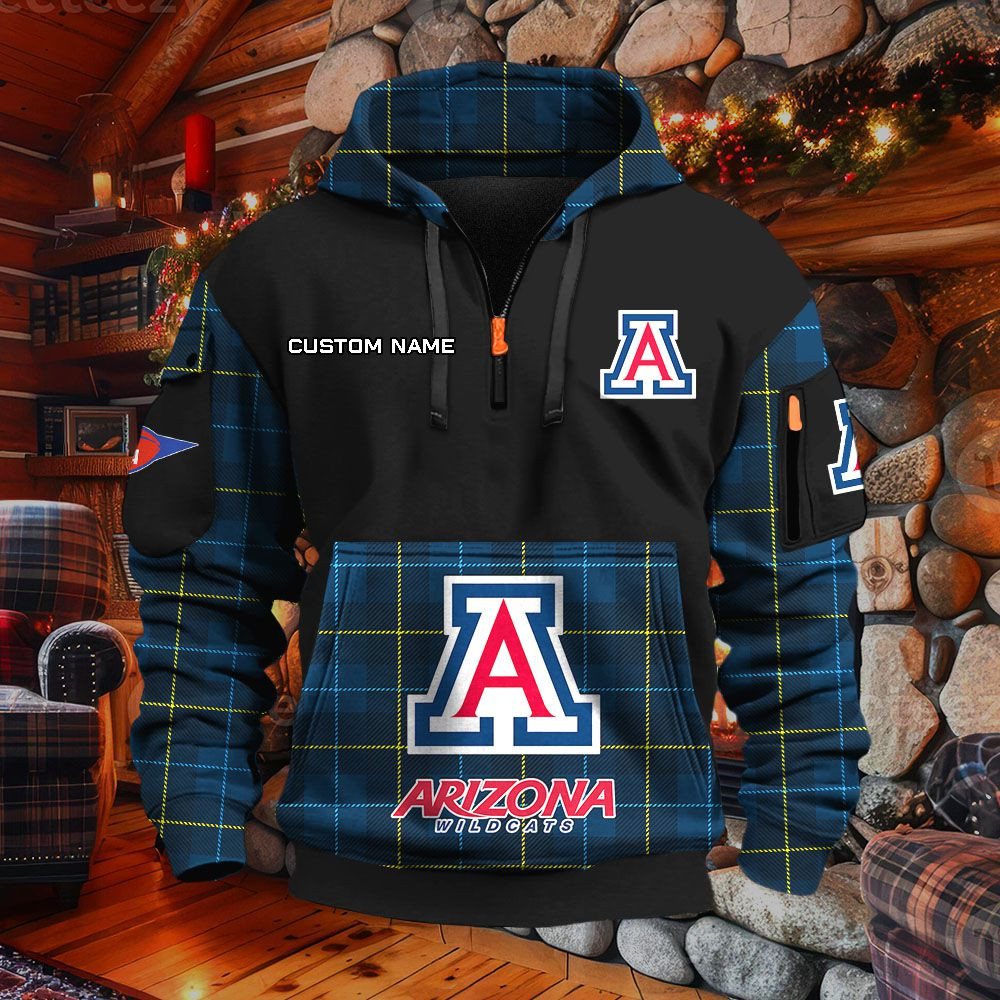 Sweat à capuche à demi-zip Arizona Wildcats – Image 3