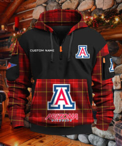 Sweat à capuche à demi-zip Arizona Wildcats