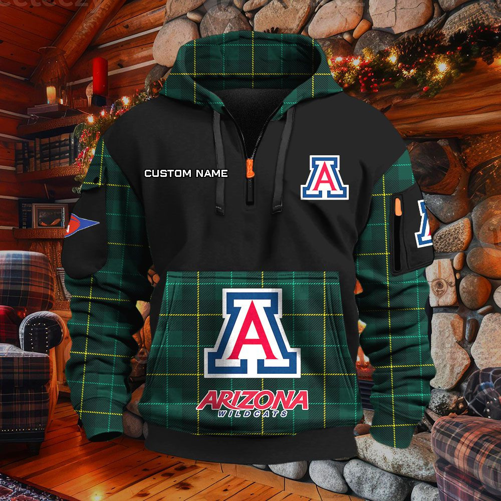 Sweat à capuche à demi-zip Arizona Wildcats – Image 5